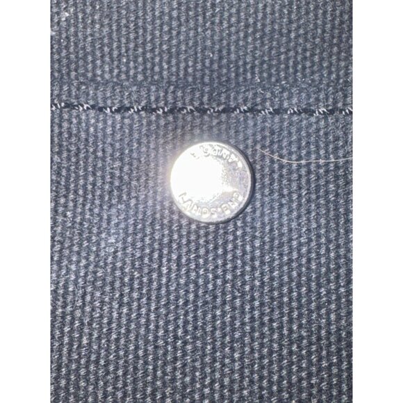 Lands' End Canvas Zippered Wristlet Zippered Pouch Black - Picture 2 of 9